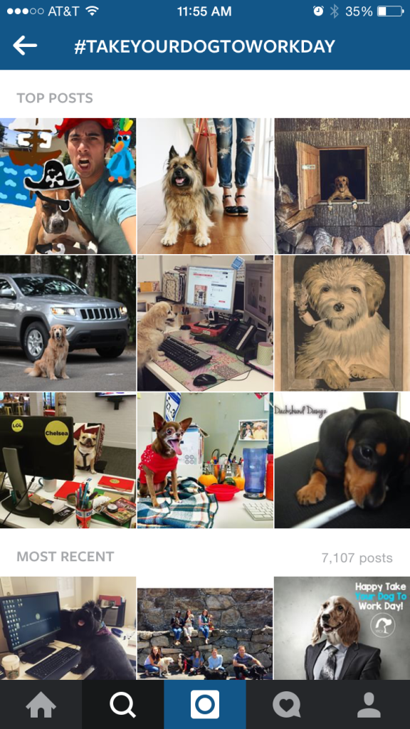 Instagram hashtag discovery
