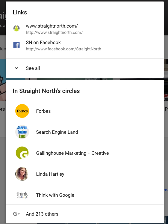 Google+ Profile for good SEO