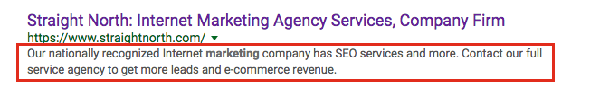 Meta description