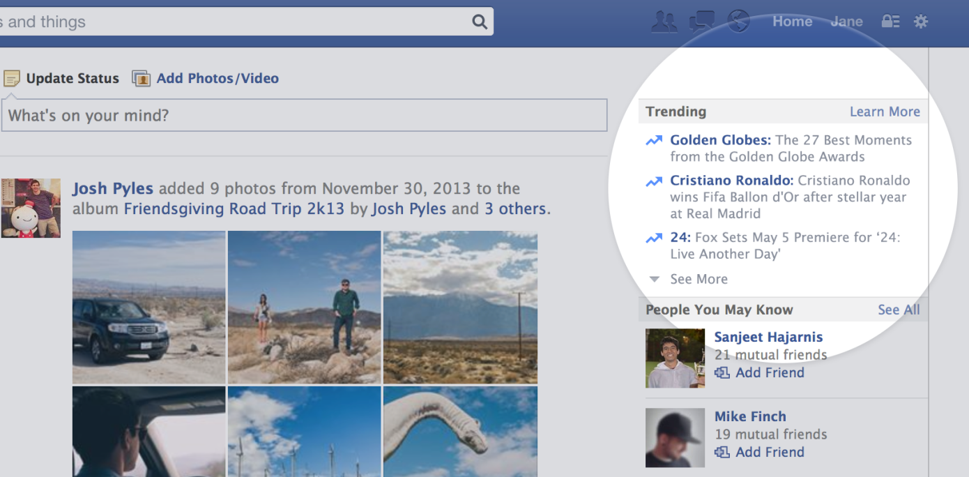 How to find content that's Trending