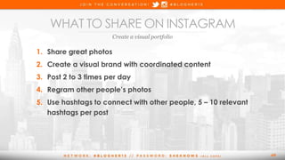 Social Media Boot Camp: Which Social Media Platform is right for you? #Blogher15