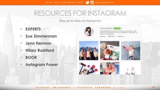 Social Media Boot Camp: Which Social Media Platform is right for you? #Blogher15