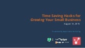 Time Saving Hacks for Growing Your Small Business